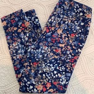 Chico's Pull On Jeggings Blue Multicolor